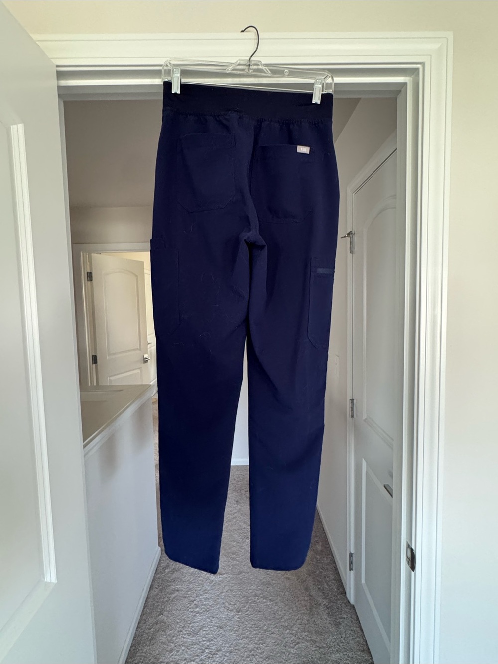 FIGS Yola High-Waisted Scrub Pants Navy Blue Size S/Tall Technical Collection - Picture 4 of 7